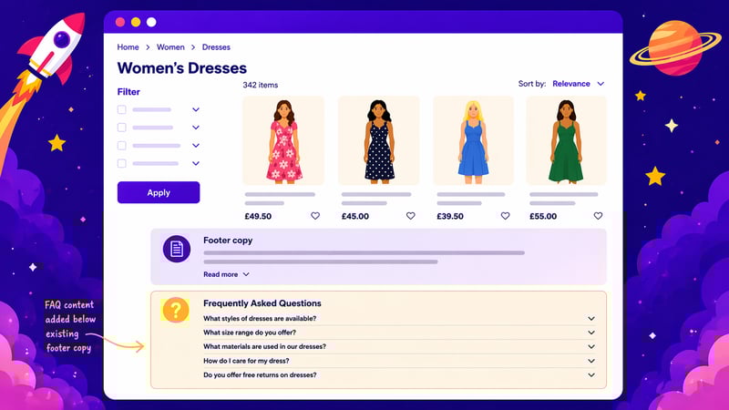 Will adding FAQ Content to Footer Copy Improve Organic Traffic?