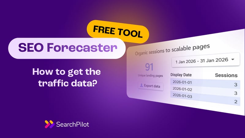 How to get data for our free SEO forecaster tool