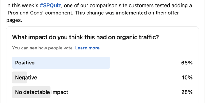 LinkedIn Poll