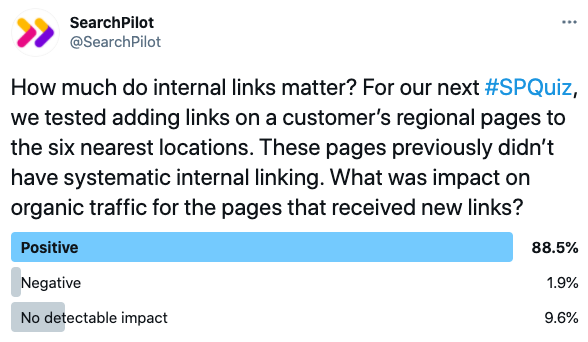 Internal linking case study: can links to nearby location pages help?
