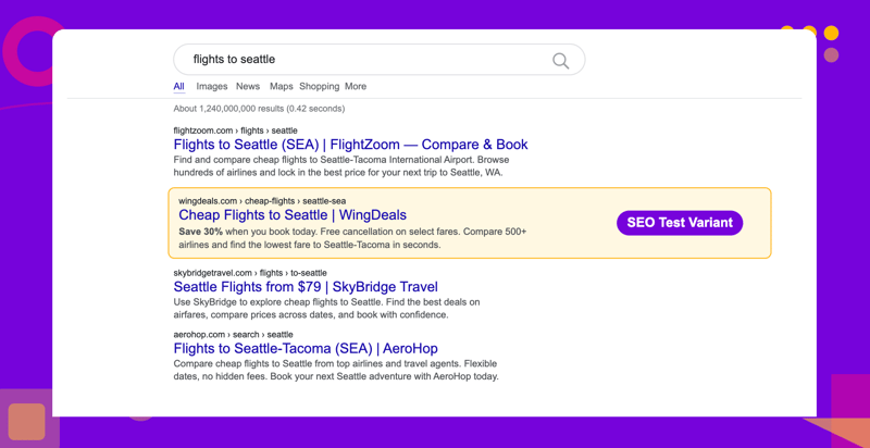 Does Adding 'Save 30%' Messaging to Meta Descriptions Improve Organic Traffic?