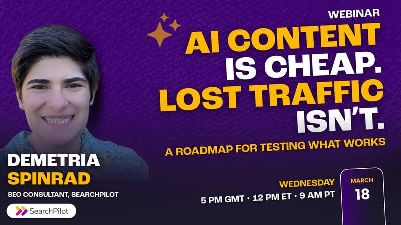 AI Content Is Cheap, Lost Traffic Isn't: A Roadmap for Testing What Works