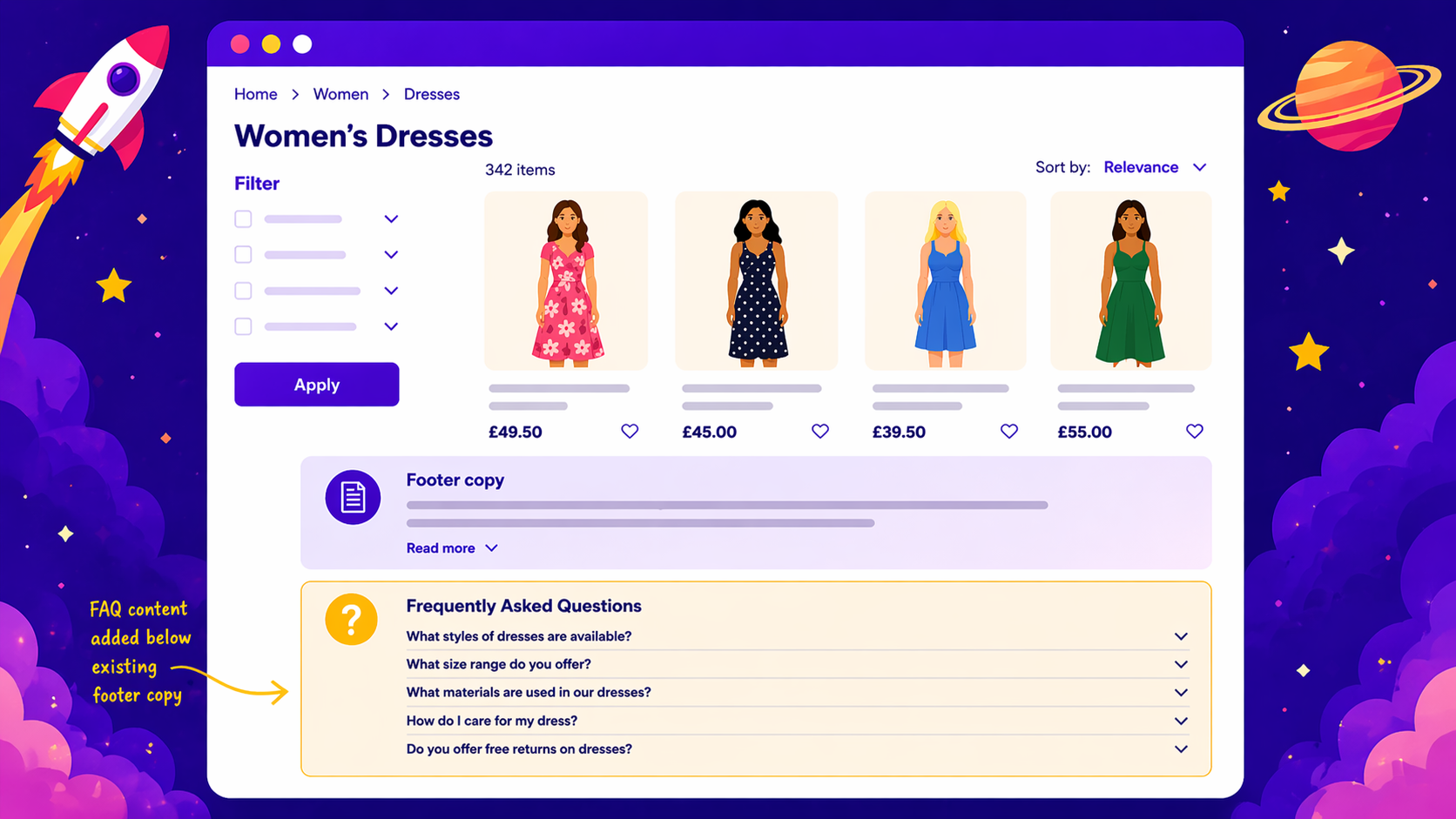 Will adding FAQ Content to Footer Copy Improve Organic Traffic?