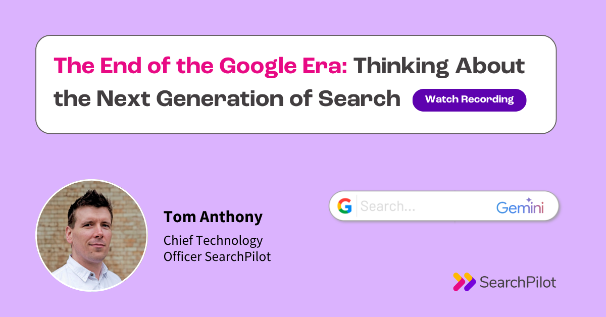 End of Google Era: The Next Generation of Search