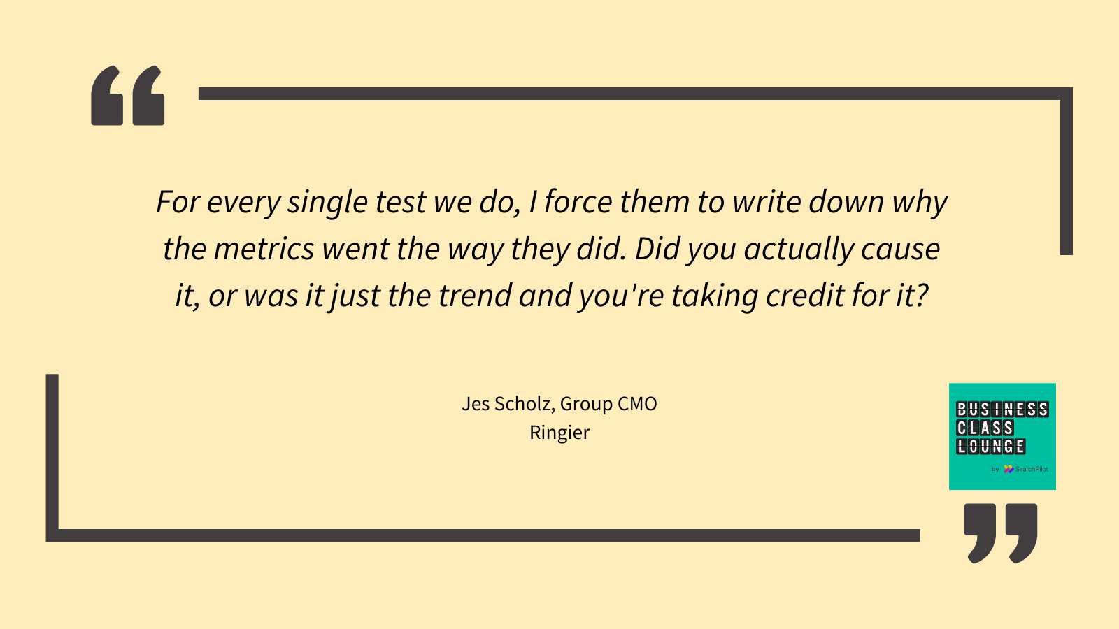 Every single test with analysis_Jes Scholz quote
