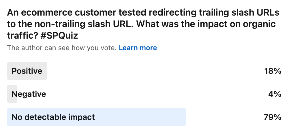 linkedin poll results